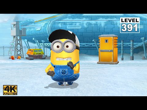 Minion Rush Referee Minion Near miss an obstacle 65 times at The Arctic Base | Lv391 Ep241 | UHD 4K