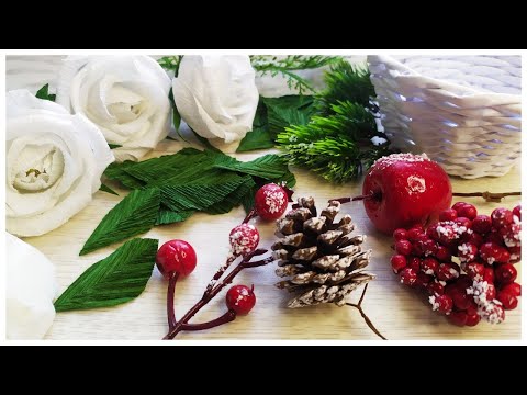 ИДЕЯ поделки к Рождеству и Новому Году СВОИМИ РУКАМИ. БУКЕТ из КОНФЕТ в корзинке. ЛЕГКО, ПРОСТО