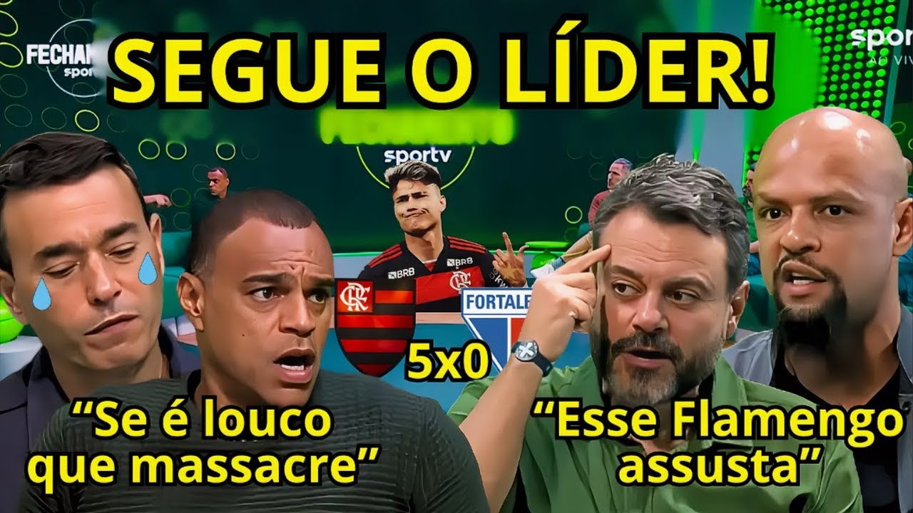 FLAMENGO MASSACRA! RIZEK E FELIPE MELO SE RENDEM AO FLAMENGO│FLAMENGO 5 × 0 FORTALEZA