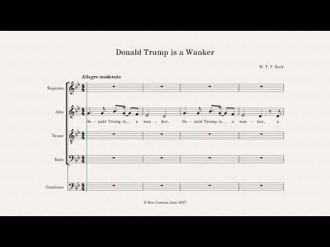 Ben Comeau - Fugue on "Donald Trump is a Wanker" - Reupload [720p]
