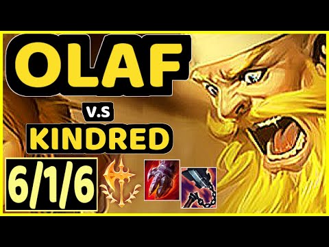 OLAF vs KINDRED - 6/1/6 KDA JUNGLE CHALLENGER GAMEPLAY - EUW