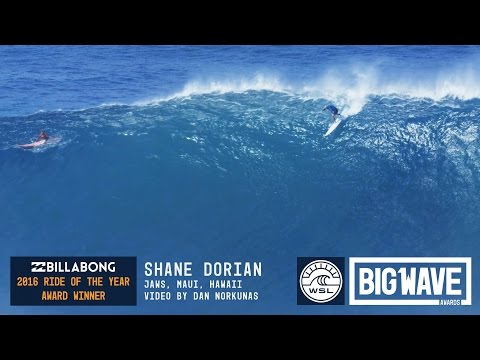 Shane Dorian at Jaws - 2016 Billabong Ride of the Year Winner - WSL Big Wave Awards