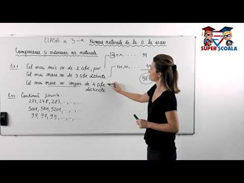 Clasa a III-a - Compararea și ordonarea numerelor naturale - Exerciții