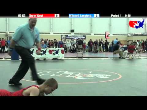 Drew West vs. Mitchell Langford at 2013 FILA Cadet Nationals - FS