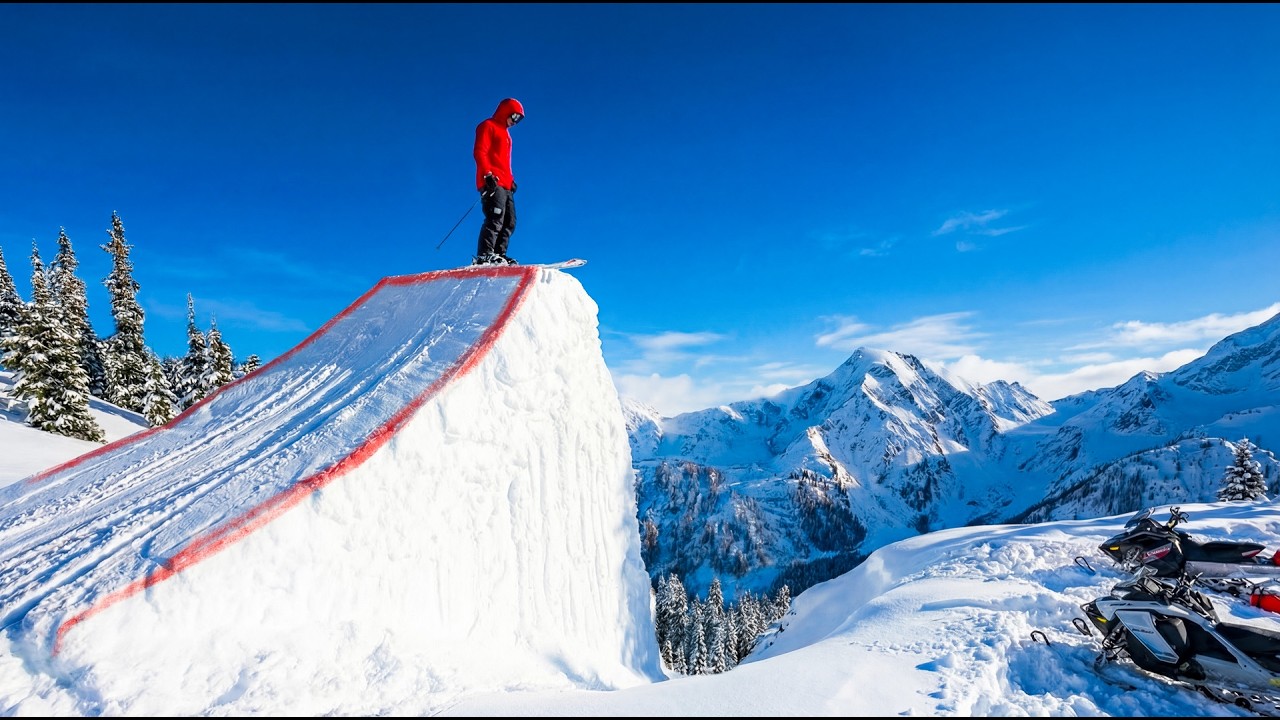 We Built A MONSTER Backcountry Ski Jump...