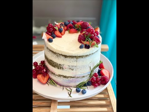 NUDE CAKE Matcha Fruits Rouges