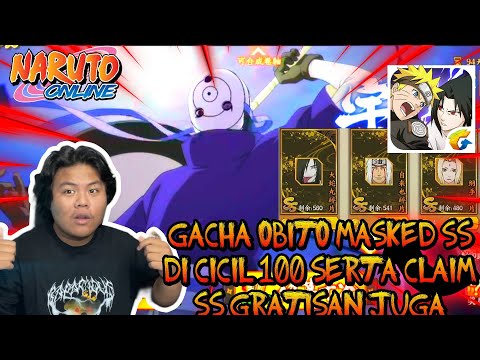 GACHA OBITO SS MASKED PAKE GULUNGAN TIKET PART 1 DAN REDEEM KARAKTER PAKE BOLA EMAS DI NARUTO ONLINE