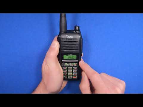 How to save and recall frequencies on the Icom A16 aviation radio