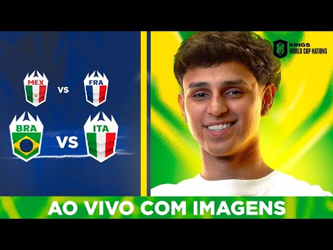 LIVE ON 🛑 BRASIL x ITÁLIA 💚 QUARTAS DE FINAL 💛 - KINGS CUP NATIONS!!!