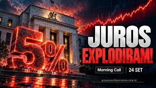 Morning Call | Juros americanos disparam: o mercado aguenta Treasury de 10 anos nos 5%?