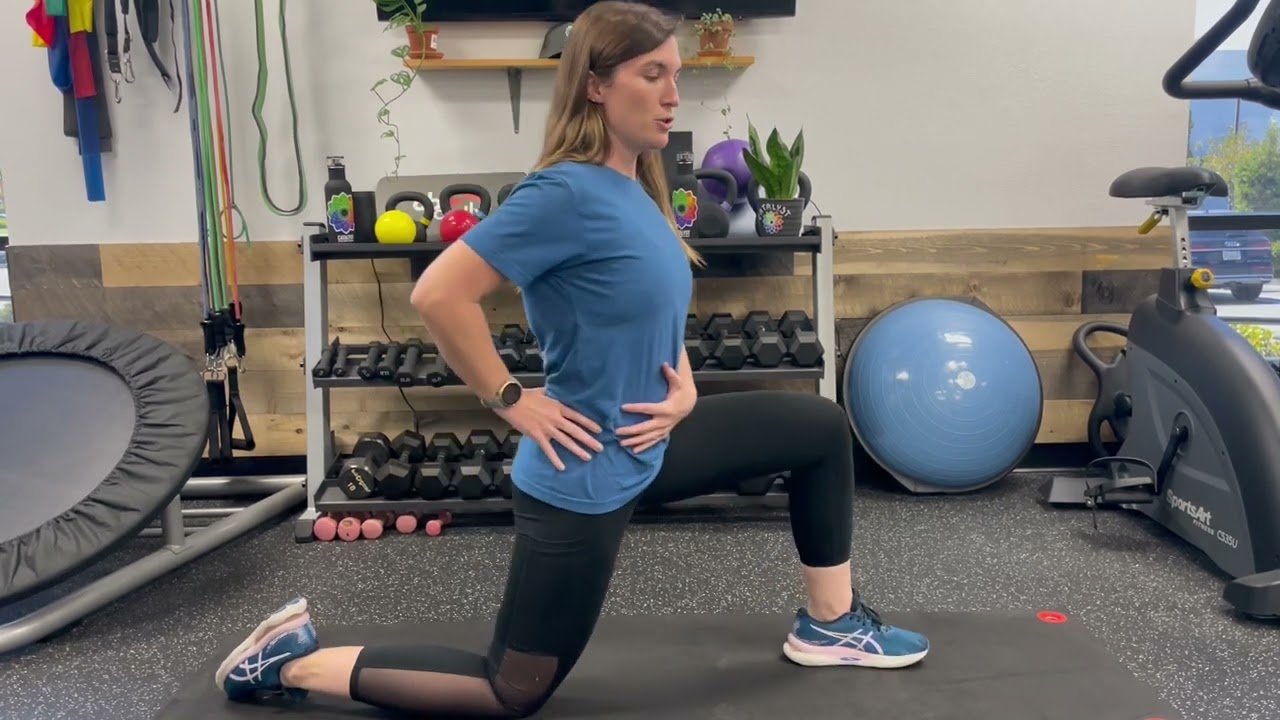 Half Kneeling Hip Flexor Stretch - YouTube
