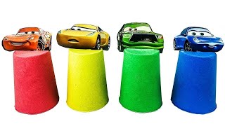 Disney Pixar Cars 3 Lightning Mcqueen with Rainbow Sand | ToytubeTV