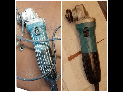 MAKITA kampinis šlifuoklis 115mm 720W GA4530R video