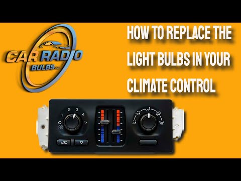 YouTube video about: How to replace climate control bulbs?