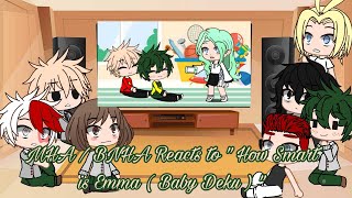 My Hero Academia Reacts to &quot; How Smart is Baby Deku &quot;  MHA/BNHA Gacha Club • CookieKitty Kat •