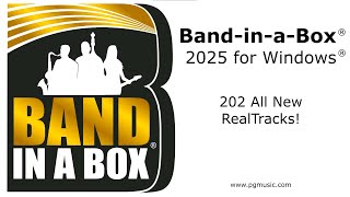 Video thumbnail for Band-in-a-Box® 2025 for Windows® - 202 New RealTracks Overview by PG Music Inc.