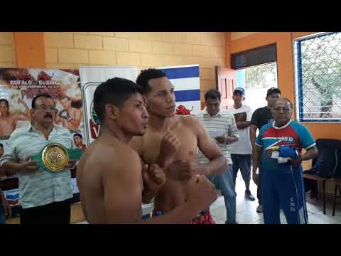 Pesaje del combate de Espinoza contra Cardoza en Managua