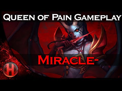 Miracle- 8062 MMR TOP 1 Queen of Pain Gameplay Dota 2
