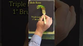 Bob Ross 1inch Brush Triple Load for Epic Happy Trees #bobross #shortsart