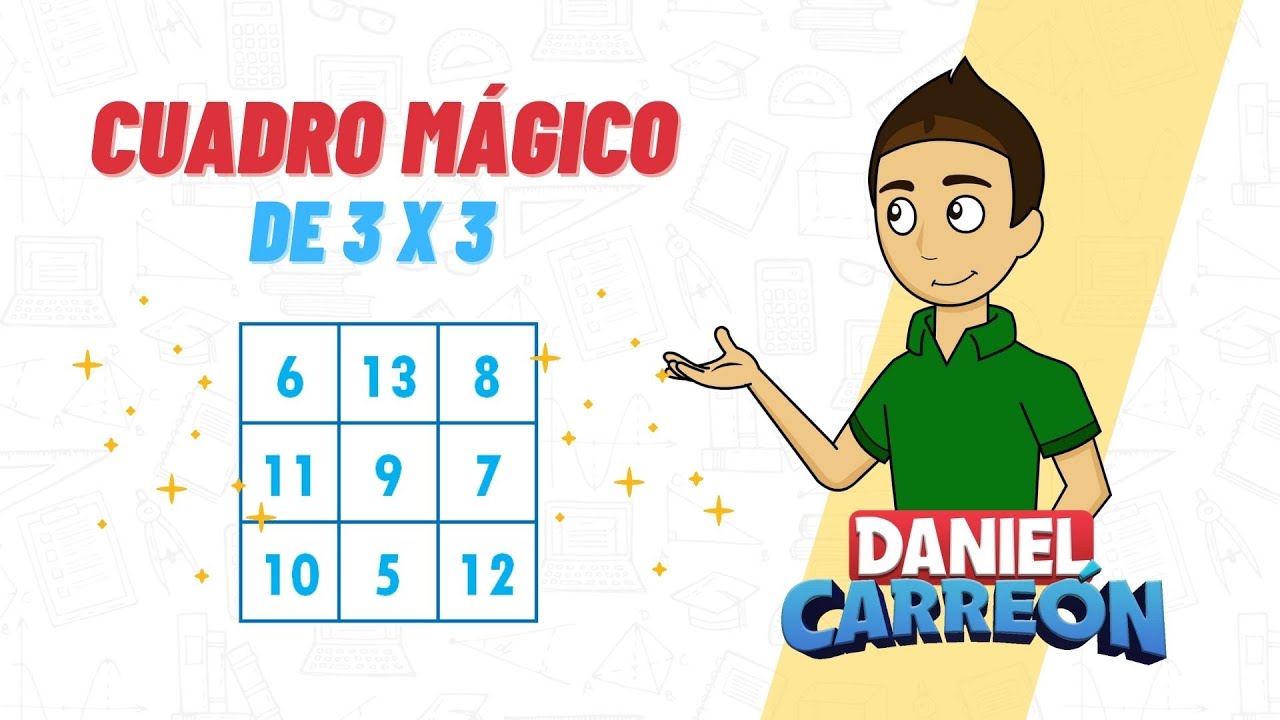 CUADRO MAGICO DE 3X3 - Como resolver un cuadro magico 3x3 super facil para principiantes.