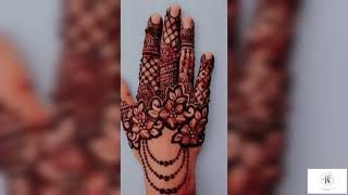 Back hand mehndi design||easy Rakhi mehndi design || back hand henna design || #mehndiahart