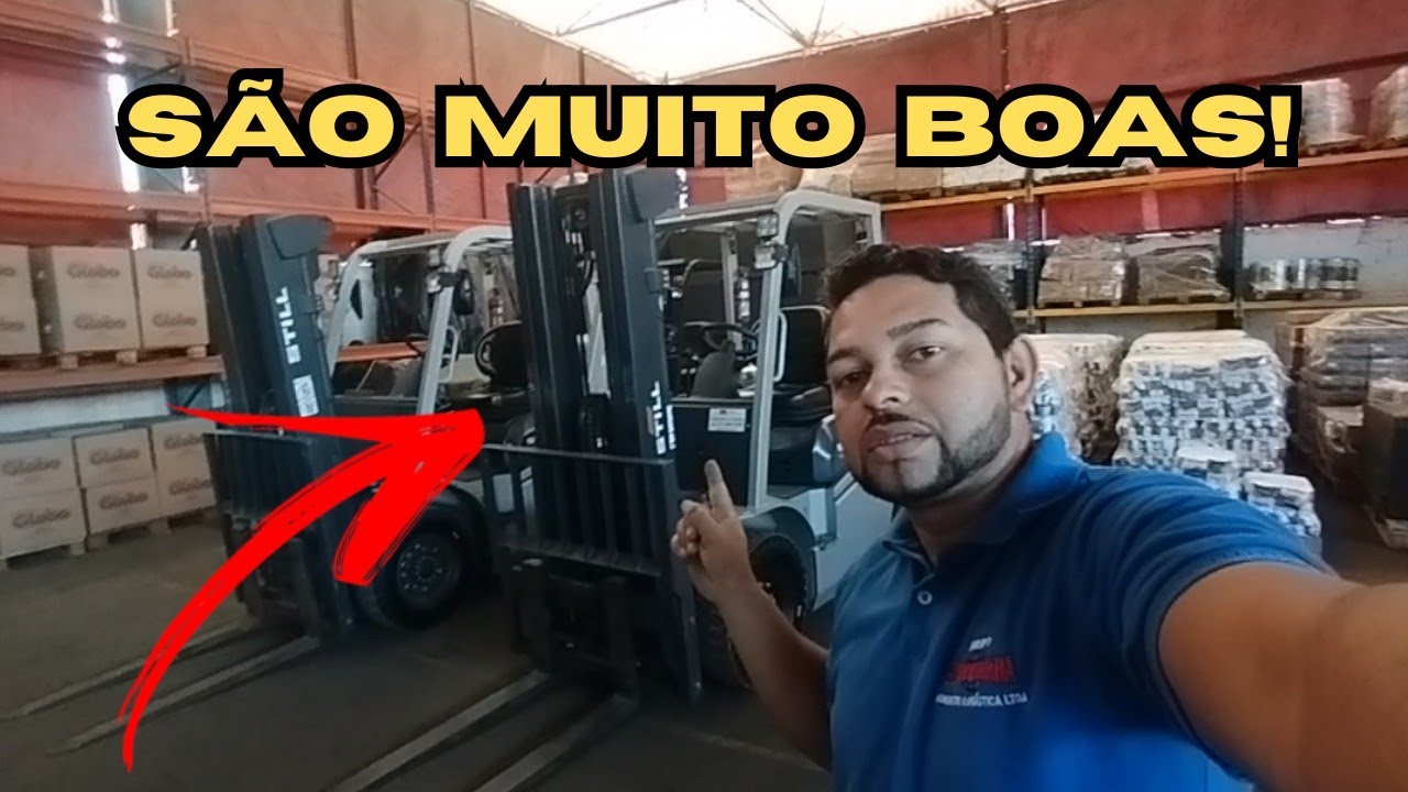 Essas empilhadeiras são muito boas de verdade!