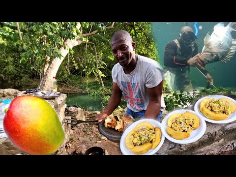Incredible New Recipe: Mango Chips, Roasted Breadfruit, Fresh Fish & Ackee!