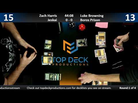 Modern w/ Commentary 11/13/18: Zach Harris (Jeskai) vs. Luke Browning (Boros Prison)