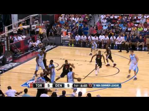 Bruno Caboclo vs. Nuggets NBA Las Vegas Summer League Jul. 12/2014