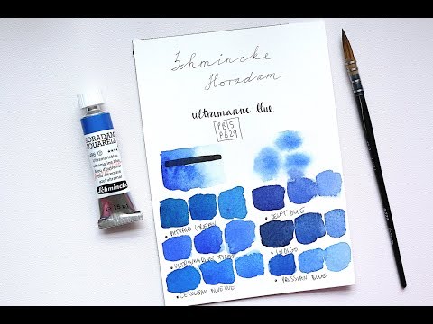 Watercolour Pigment Demo - Episode 7 | Schmincke Horadam Ultramarine Blue