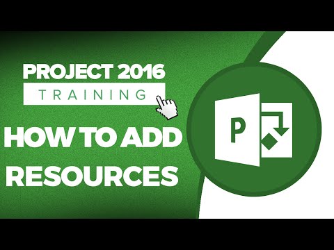 Microsoft Project 2016 Tutorial - Adding Resources to a Project Using the Resource Sheet