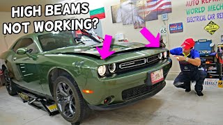 DODGE CHALLENGER WHY HIGH BEAMS DO NOT WORK