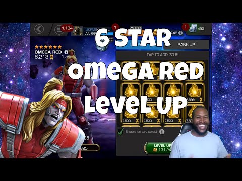6 Star Omega Red Level Up- Is Omega good unduped  l  Marvel Contest Of Champions