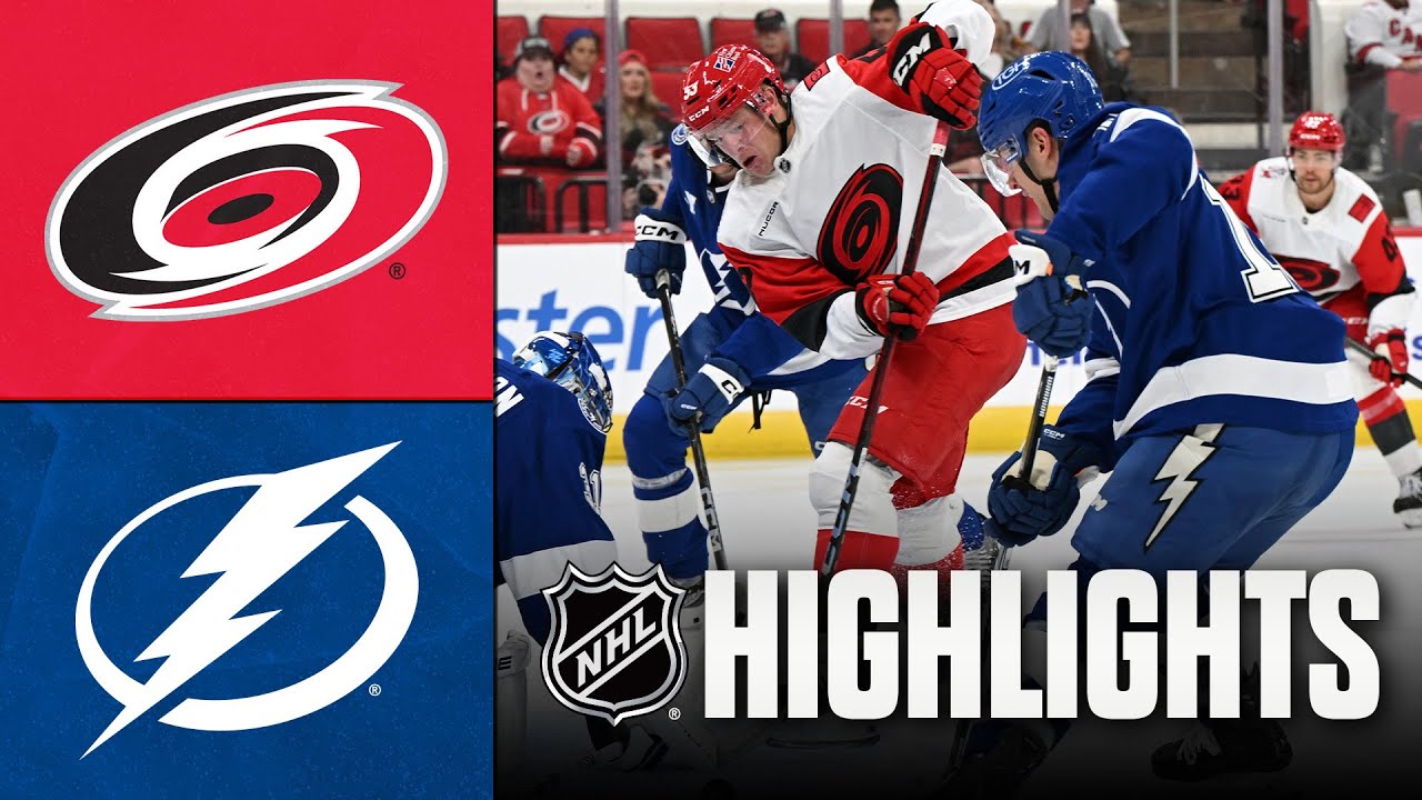 NHL Preseason Highlights | Hurricanes vs. Lightning | September 26, 2025