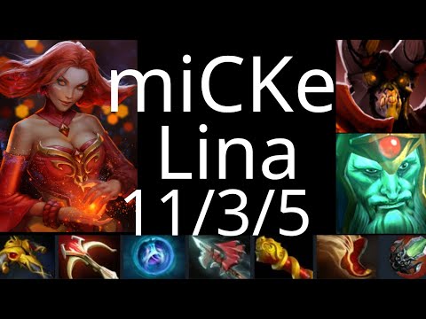 miCKe Lina vs Io, Razor, Doom, Snapfire, Hoodwink - Liquid vs NGX g3 QWB dota2