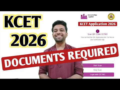 How to Apply KCET 2026 ? | Documents Required for KCET Application Form 2026