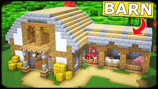 Minecraft: How to Build Ultimate BARN for Animals in Minecraft