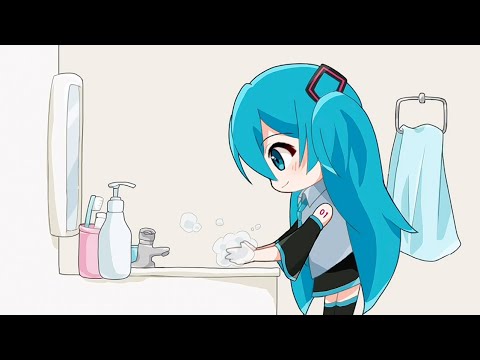 手洗い推奨アニメーション1 / 初音ミク×横浜美術大学（「初音ミク・クロニクル」教育連動企画）