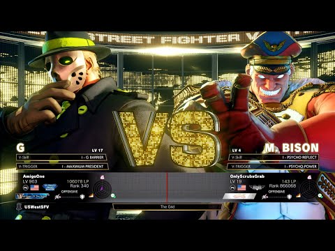 Street Fighter 5 - AmigoOne (G) vs OnlyScrubsGrab (Bison)