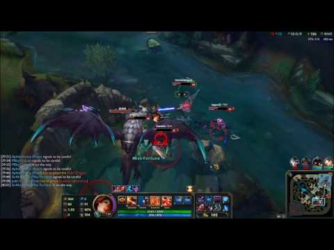 1v5 MISS FORTUNE PENTAKILL + ELDER DRAGON STEAL | MAX CDR | MAX LETHALITY