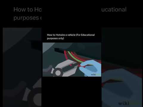 How to Hotwire a vehicle (For Educational Purposes only) #cars #automobile #brakesystem #teaching