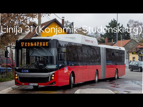 Linija 31: (Konjarnik-Studenski trg)-(Cela trasa)
