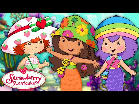 Becoming Mermaids! 🎃 Halloween Spooky Compilation 🎃 Strawberry Shortcake Full Episodes - Kids TV Series, Kingdom Kids Zone - Strawberry Shortcake - WildBrain