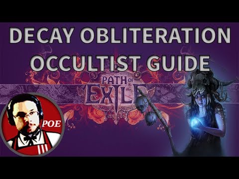 Blade Vortex Obliteration Decay Occultist Budget Build Guide | SSFHC Fall of Oriath 3.0