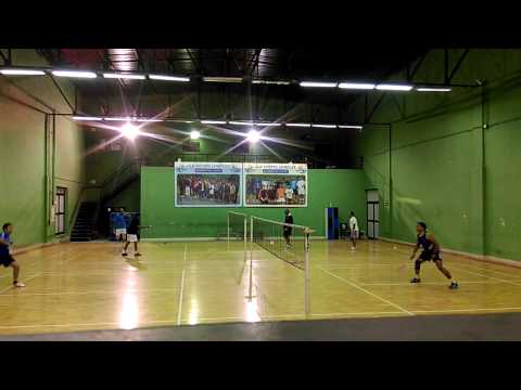 Badminton trick shot - Nadeem vs Siddharth (IIT Kanpur)
