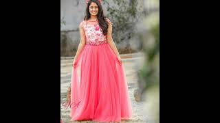 Long Frocks Back Neck Models Gown Designs images