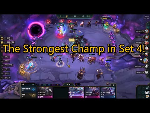 The Strongest Champ in Set 4! 3-Star Riven Annihilates All the 5-Cost Units!