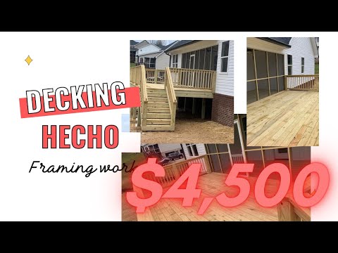 When can I get paid to make a 22x20 deck?