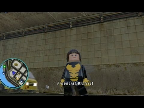 LEGO Marvel Super Heroes - Unlocking Wasp + Free Roam Gameplay (Character Token Guide)