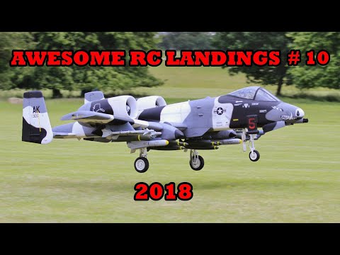 "AWESOME RC LANDINGS" SPORTS & FIGHTER JETS ETC LANDINGS # 10 - 2017